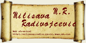 Milisava Radivojčević vizit kartica